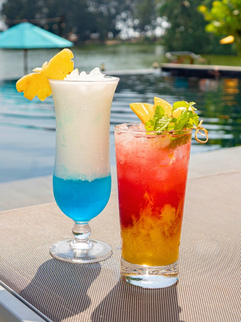 Sip into the month with Cassia’s Colorful Cocktails—Blue Lagoon Paradise or Sunset Breeze—fruity, vibrant and made to sip slow as island vibes take over.